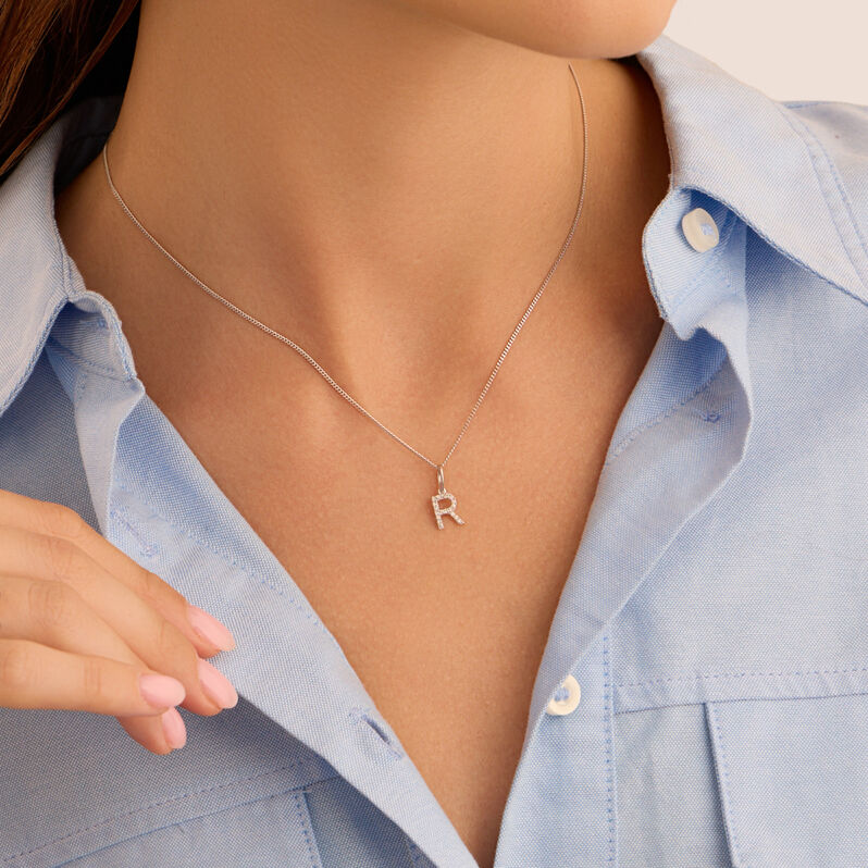 Pendente Sophia Oro Bianco Diamante - Ciondoli Donna | Stroili