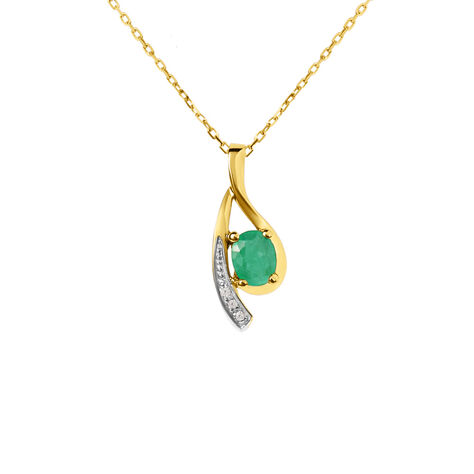 Collana Charlotte Oro Giallo Smeraldo Diamante - Collane Choker Donna | Stroili
