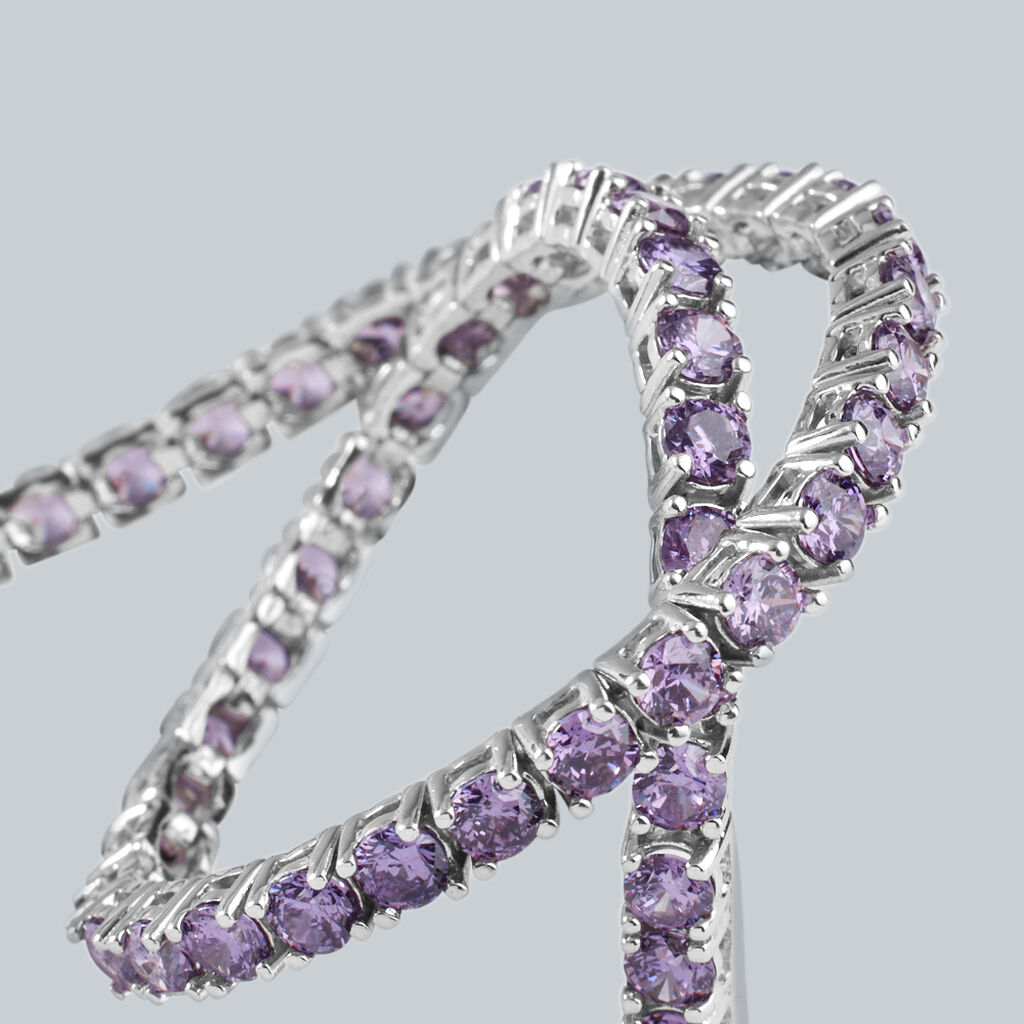 Bracciale Tennis Silver Rainbow Argento Rodiato Cubic Zirconia - Bracciali Tennis Donna | Stroili