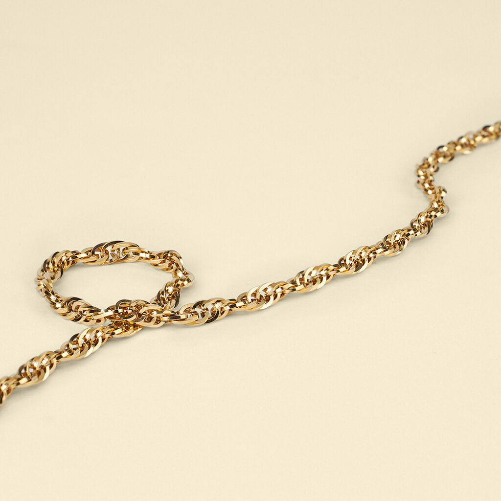 Collana Radiance Acciaio Dorato