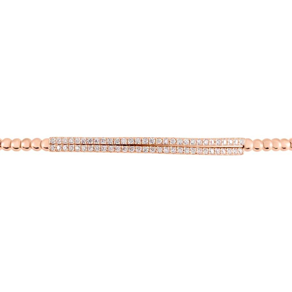 Bangle Silver Elegance Argento Rosa Cubic Zirconia - Bracciali Rigidi Donna | Stroili