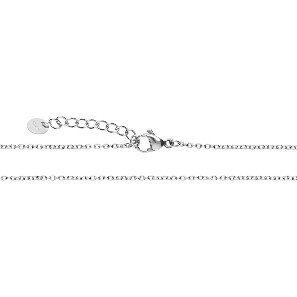 Collana Lady Chic Acciaio Foglie e Cristalli - Collane Donna | Stroili