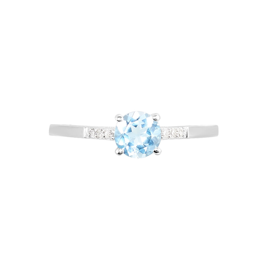 Anello Solitario Amélie Oro Bianco Topazio Cubic Zirconia - Anelli con Pietre Donna | Stroili