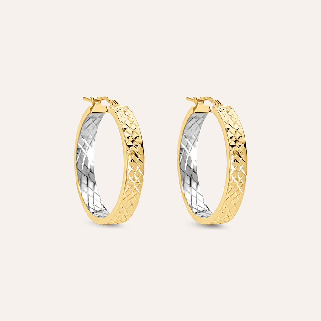 Orecchini A Cerchio Toujours Oro Bicolore