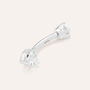Piercing Ombelico Punto Luce Bon Ton Oro Bianco Cubic Zirconia