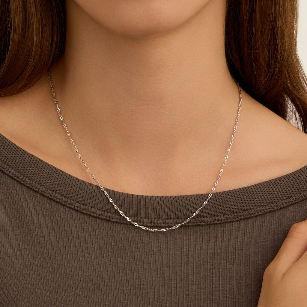 Catenina Poème Oro Bianco - Catenina Donna | Stroili