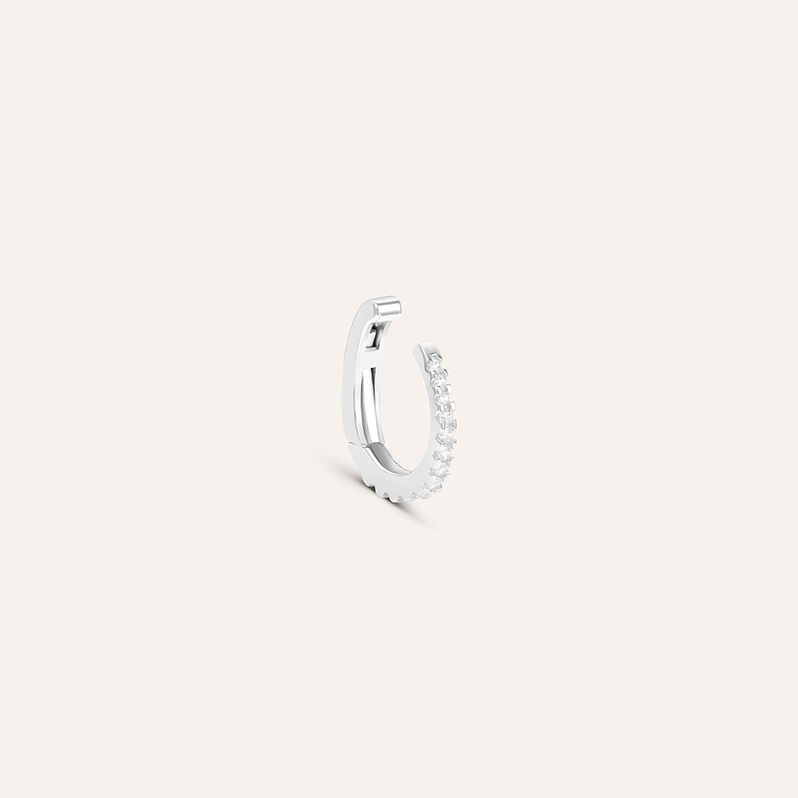 Ear Cuff Bon Ton Oro Bianco Cubic Zirconia - Ear Cuff Donna | Stroili