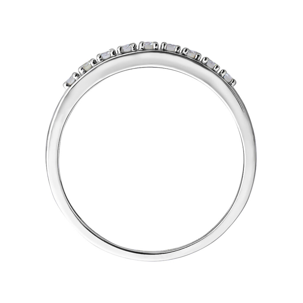 Anello Riviere Firmamenti Oro Bianco Diamante - Anelli Riviere Donna | Stroili