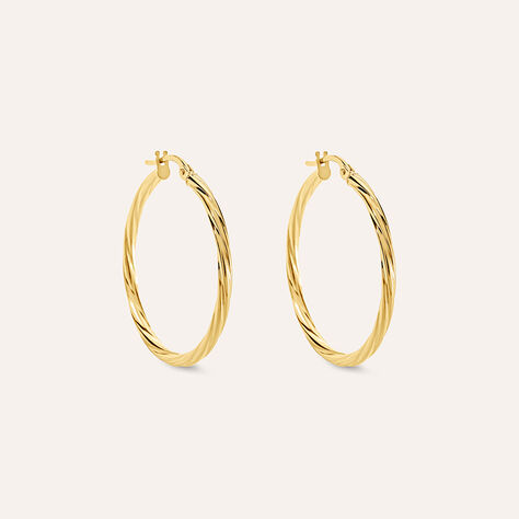 Orecchini A Cerchio Toujours Oro Giallo - Orecchini a Cerchio Donna | Stroili