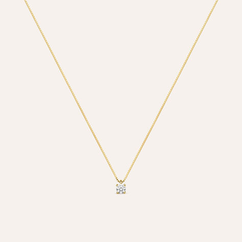 Collana Punto Luce Claire Oro Giallo Cubic Zirconia - Collane Punto Luce Donna | Stroili