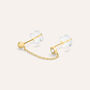 Ear Cuff Bon Ton Oro Giallo Cubic Zirconia