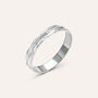Fede Classica Diamantata 3 mm Oro Bianco