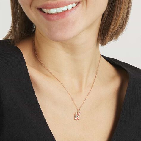 Charm in argento rosato e smalto galletto - Charms Donna | Stroili