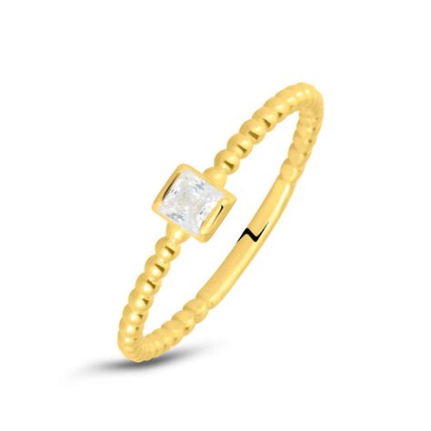 Anello Solitario Claire Oro Giallo Cubic Zirconia - Anelli con Pietre Donna | Stroili