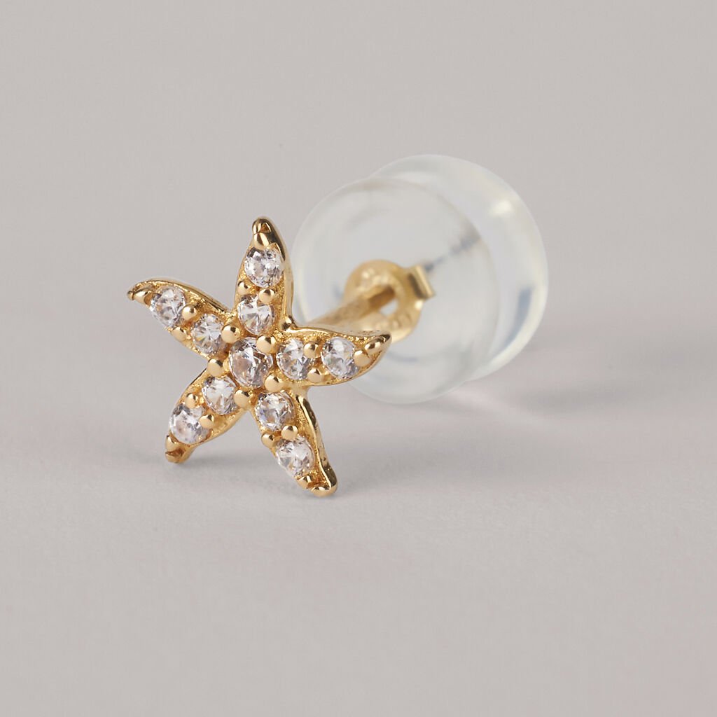 Orecchini Lobo Bon Ton Oro Giallo Cubic Zirconia - Orecchini a Lobo Donna | Stroili