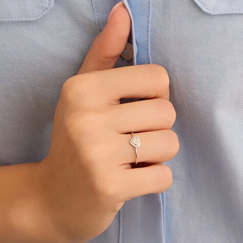 Anello Fantasia Sophia Oro Bianco Diamante - Anelli con Pietre Donna | Stroili