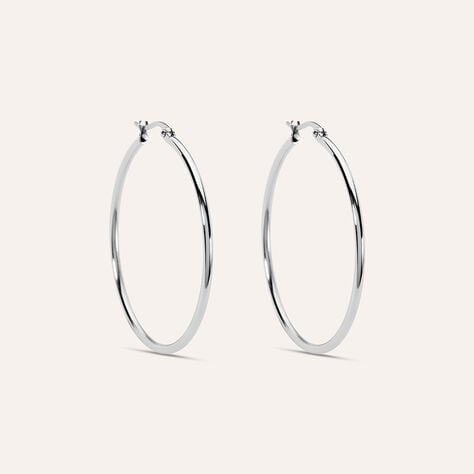 Orecchini A Cerchio Moonlight Acciaio - Orecchini a Cerchio Donna | Stroili