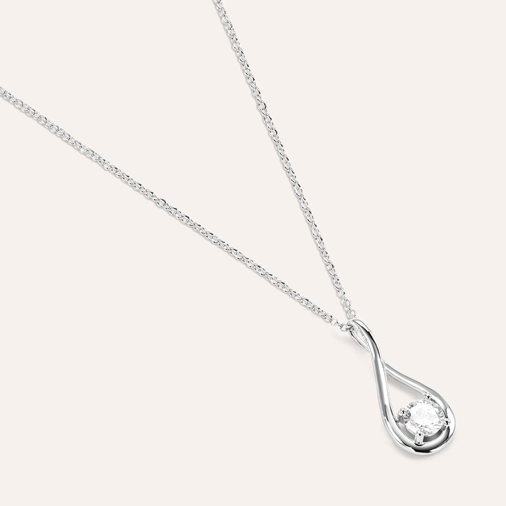 Collana Silver Elegance Argento Rodiato Cubic Zirconia - Collane Donna | Stroili
