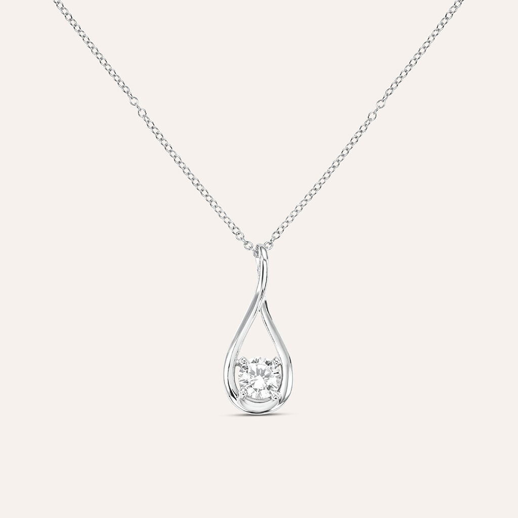 Collana Silver Elegance Argento Rodiato Cubic Zirconia
