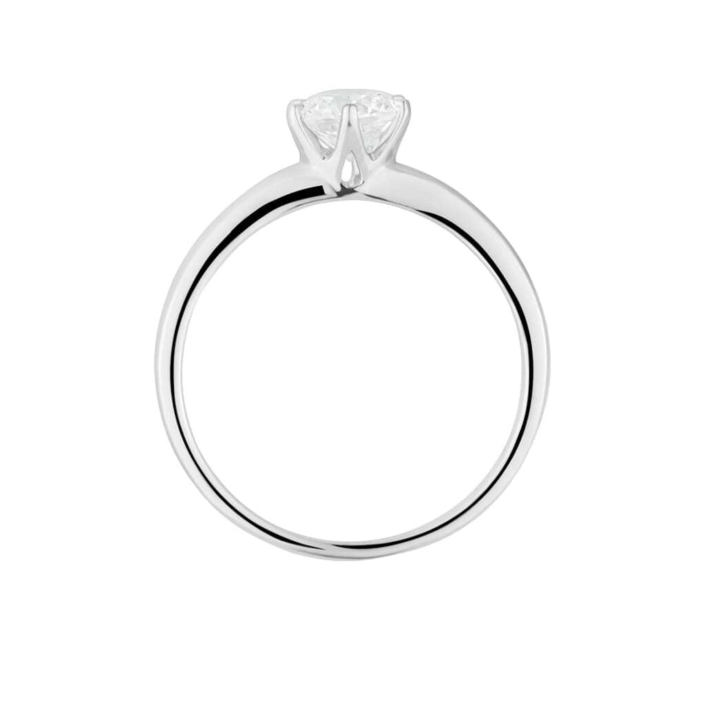 Anello Solitario Diamade Oro Bianco Diamante Lab-Grown
