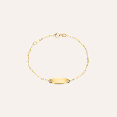Bracciale Con Targhetta Holy Oro Giallo
