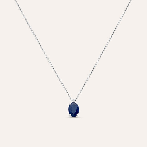 Collana Punto Luce Charlotte Oro Bianco Zaffiro - Collane Punto Luce Donna | Stroili