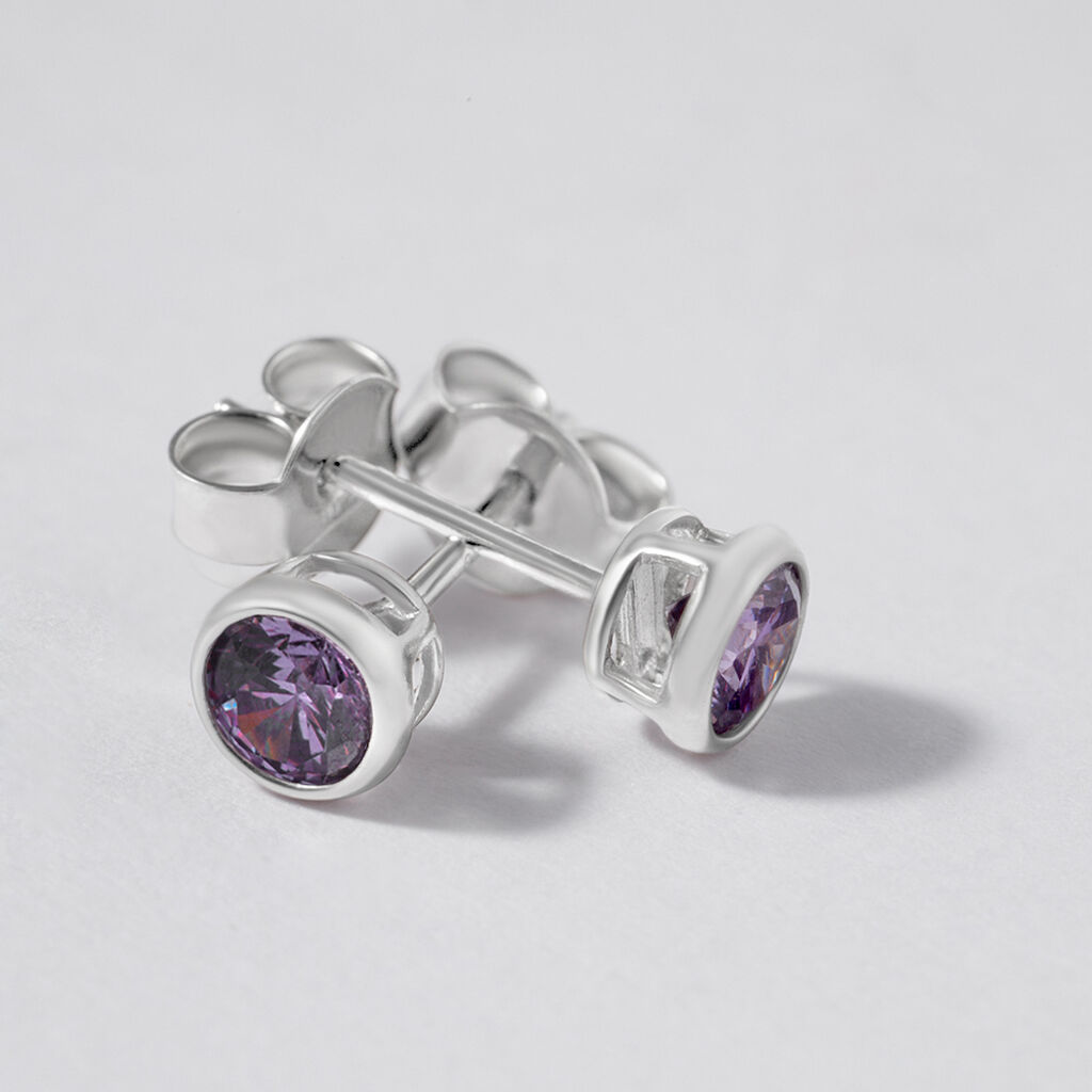 Orecchini Lobo Punto Luce Silver Rainbow Argento Rodiato Cubic Zirconia - Orecchini a Lobo Donna | Stroili