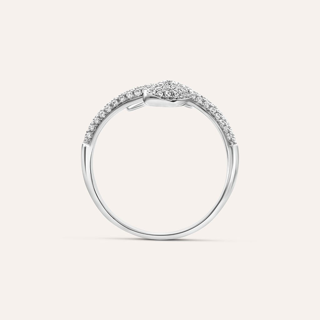 Anello Fantasia Claire Oro Bianco Cubic Zirconia - Anelli con Pietre Donna | Stroili