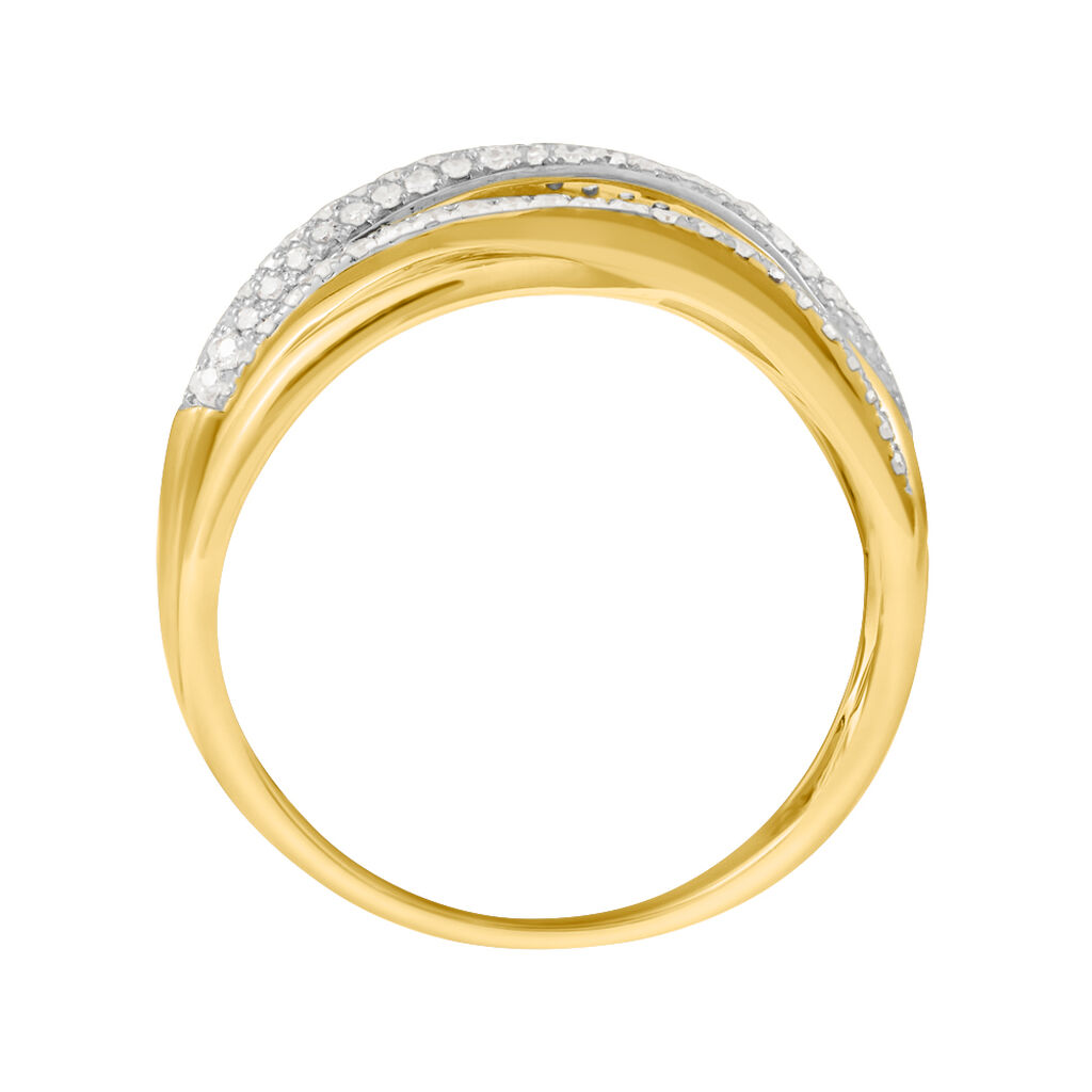 Anello Fascia Sophia Oro Giallo Diamante