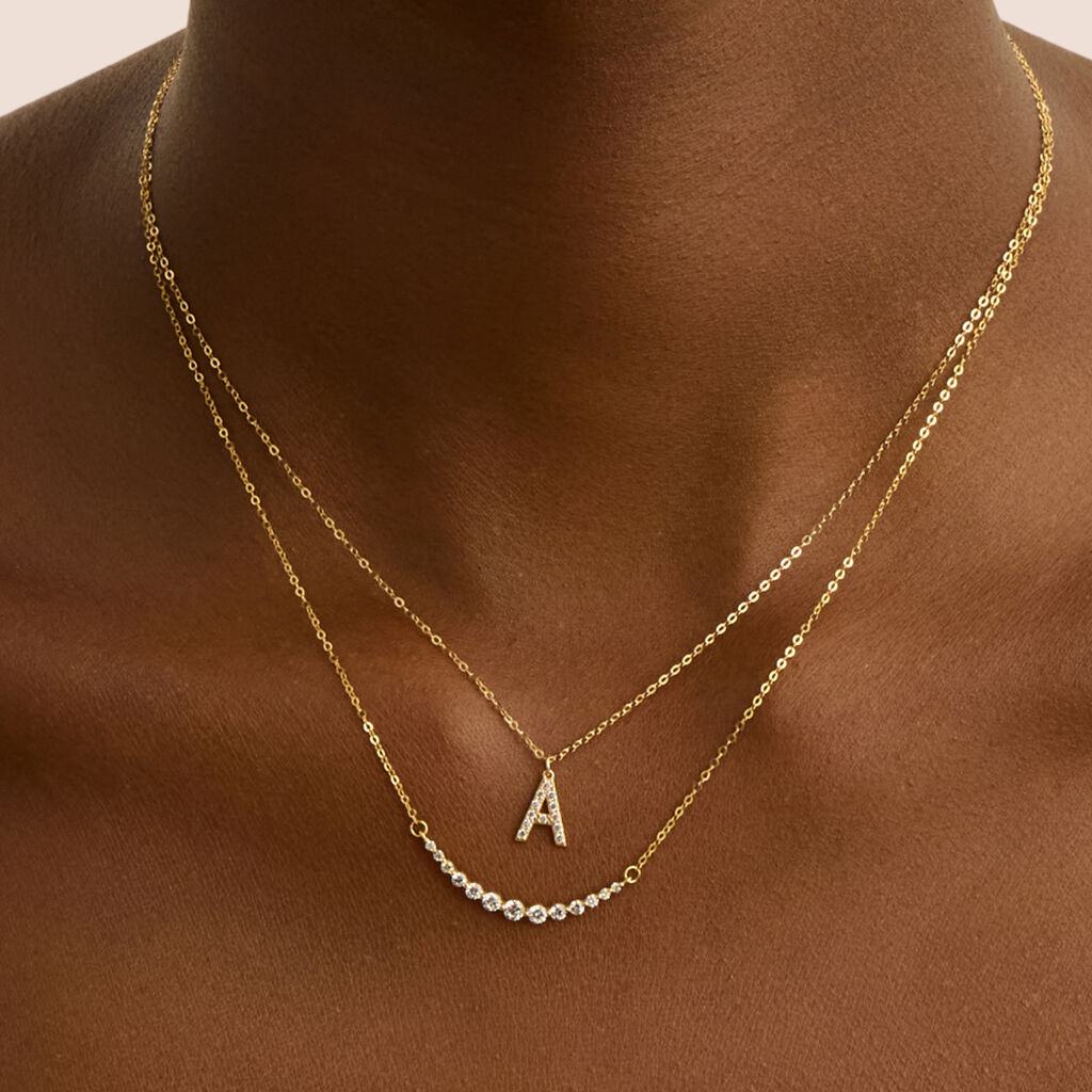 Collana Claire Oro Giallo Cubic Zirconia