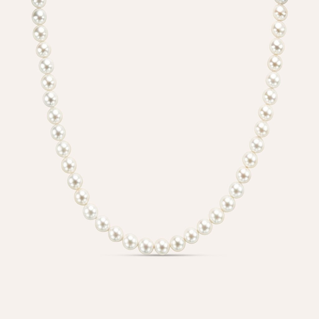 Collana Silver Pearls Argento Rodiato Perla sintentica
