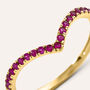Anello Fedina Indiana Charlotte Oro Giallo Rubino