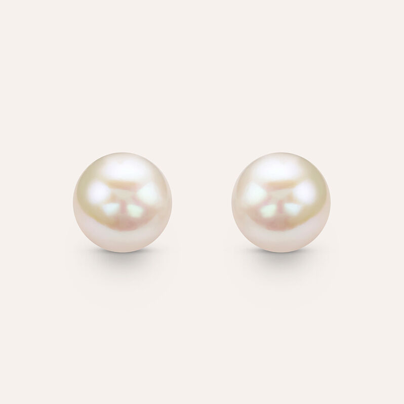 Orecchini Lobo Bon Ton Oro Giallo Perla D'Acqua Dolce - Orecchini a Lobo Donna | Stroili