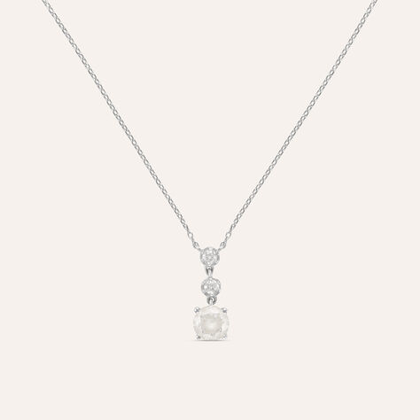 Collana Claire Oro Bianco Cubic Zirconia - Collane Donna | Stroili