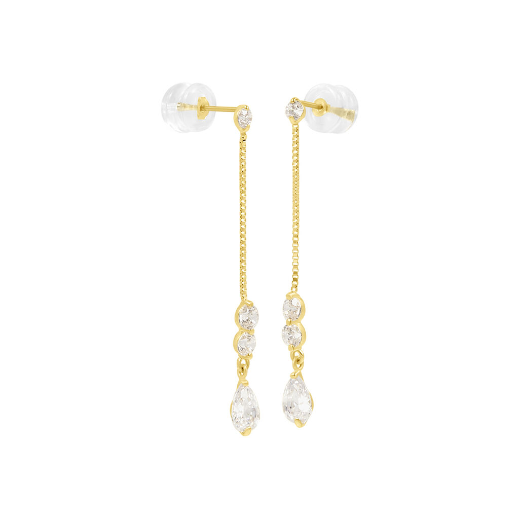 Orecchini Pendenti Claire Oro Giallo Cubic Zirconia - Orecchini Pendenti Donna | Stroili