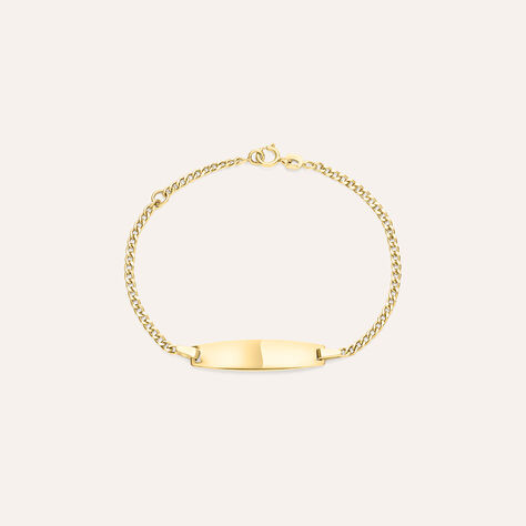 Bracciale Con Targhetta Holy Oro Giallo - Bracciali con Incisione Bambino | Stroili