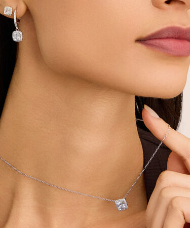Collana Silver Elegance Argento Rodiato Cubic Zirconia