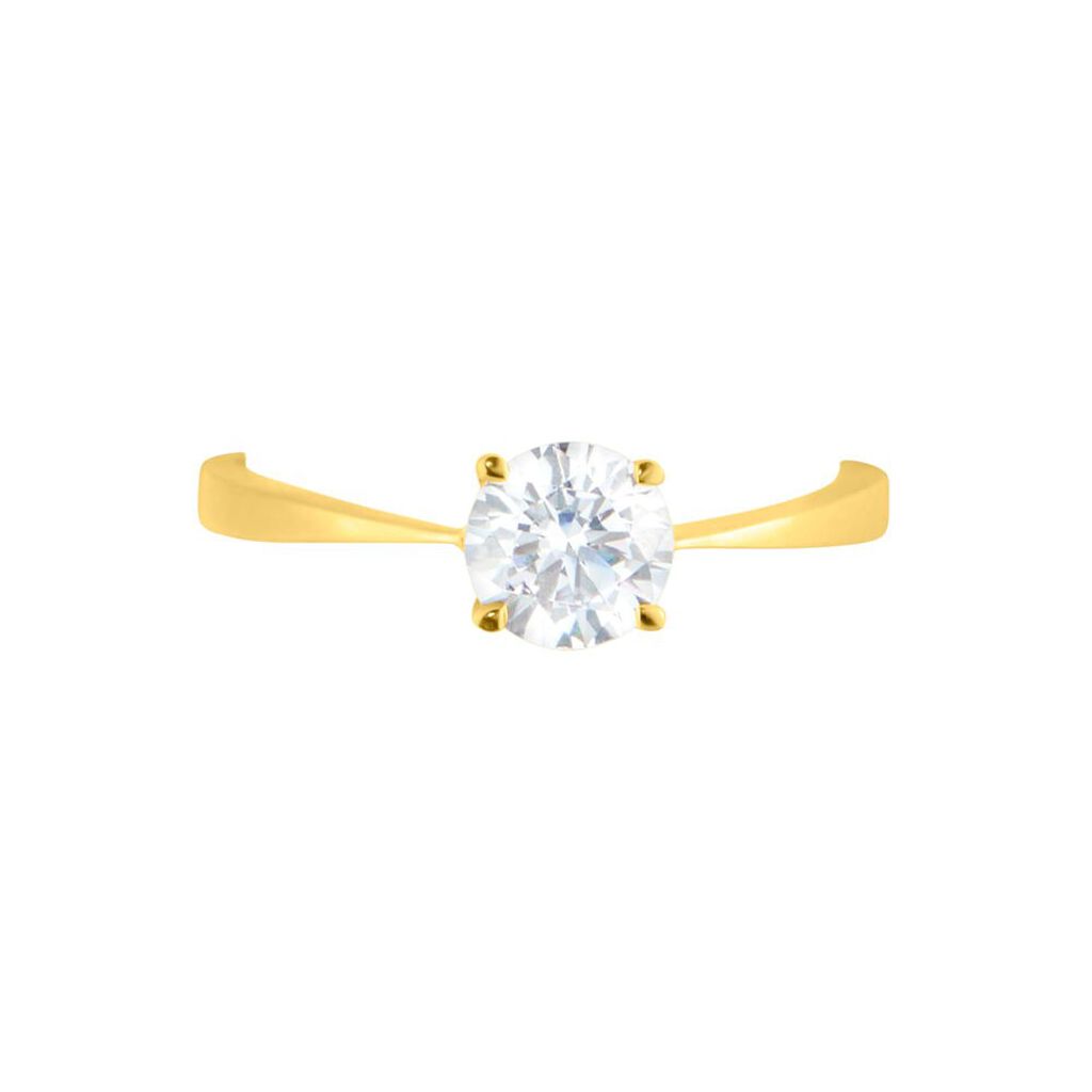 Anello Solitario Claire Oro Giallo Cubic Zirconia - Anelli con Pietre Donna | Stroili