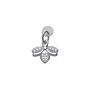 Charm ape in argento rodiato e zirconi