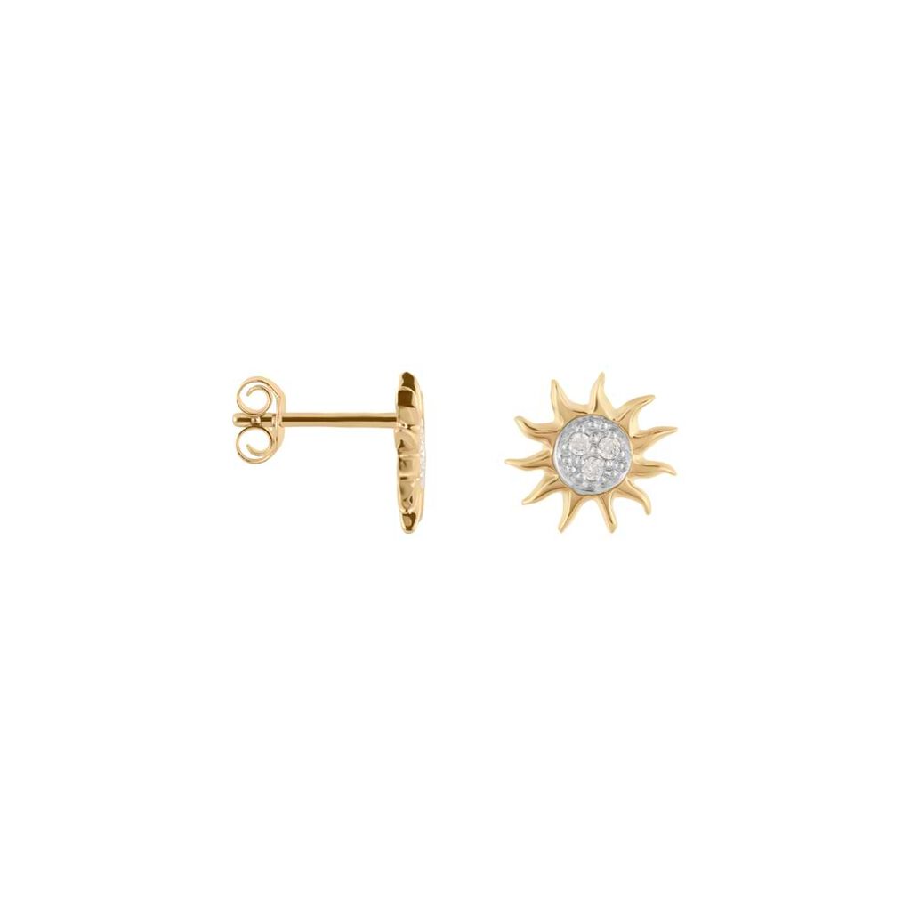 Orecchini Lobo Golden Dream Placcato Oro Giallo Cubic Zirconia - Orecchini a Lobo Donna | Stroili