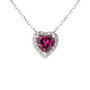 Collana Jasmine Oro Bianco Rodolite Diamante