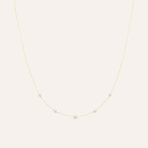 Collana Gabrielle Oro Giallo Perla D'Acqua Dolce - Collane Donna | Stroili