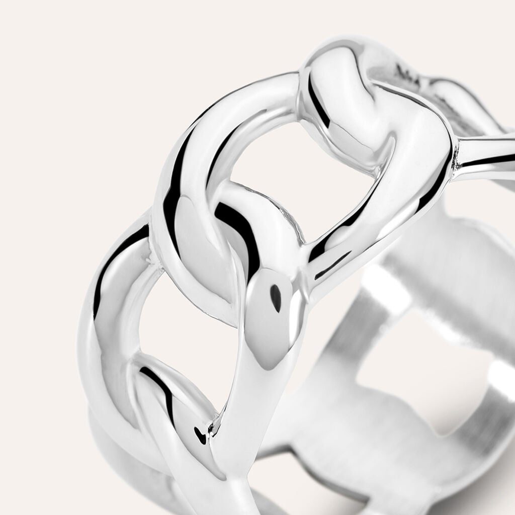 Anello Fascia Moonlight Acciaio
