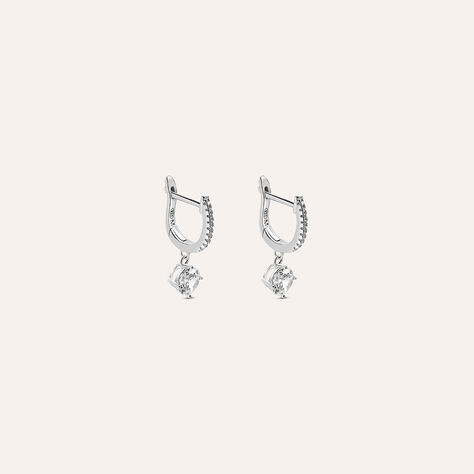 Orecchini Lobo Silver Elegance Argento Rodiato Cubic Zirconia - Orecchini a Lobo Donna | Stroili