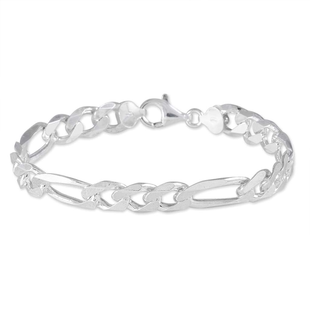 Bracciale Catena Gentleman Argento Rodiato - Bracciali Uomo | Stroili