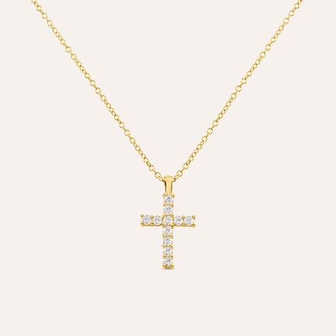 Collana Silver Glow Argento Dorato Cubic Zirconia - Collane Donna | Stroili