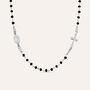 Collana Rosario Silver Collection Argento Rodiato Cristallo