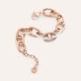 Bracciale Catena Lady Sweet Acciaio Rosa Cristallo