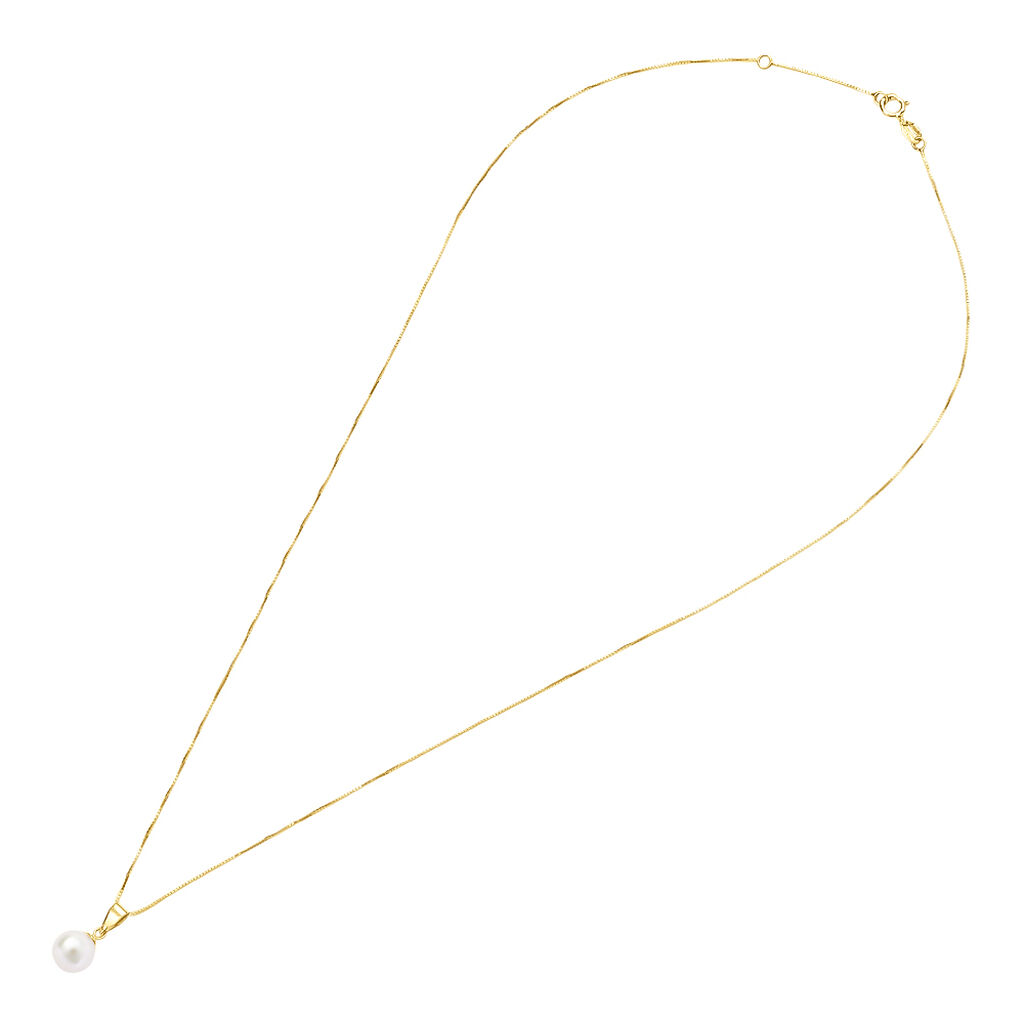 Collana Gabrielle Oro Giallo Perla D'Acqua Dolce - Collane Donna | Stroili