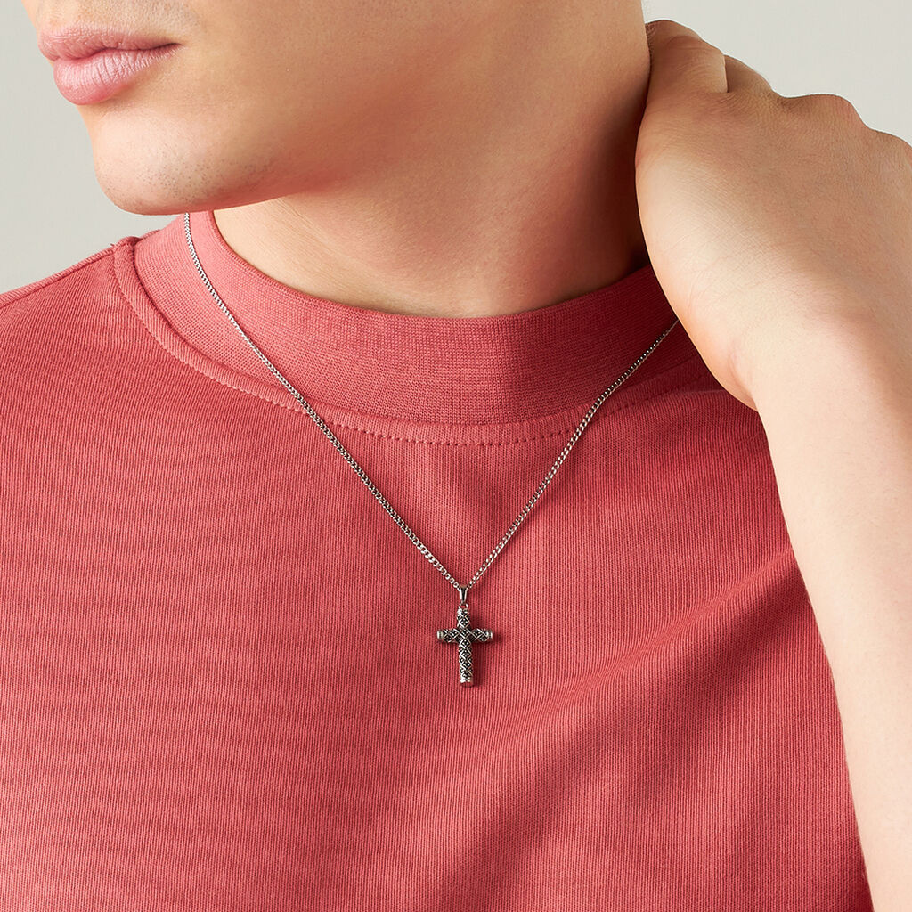 Collana Man Code Acciaio Cristallo - Collane Uomo | Stroili